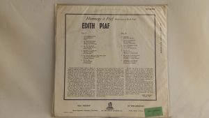 Edith Piaf: Hommage À Piaf (Homenaje A Edith Piaf) | Venta online de vinilos CHILE
