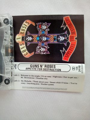 Guns N' Roses: Appetite For Destruction, Venta vinilos Guns N' Roses, Guns N' Roses, cassettes Guns N' Roses, venta cassette Guns N' Roses, Hard Rock, Heavy Metal, venta cassettes de Hard Rock,venta cassettes de Heavy Metal, venta online de cassettes