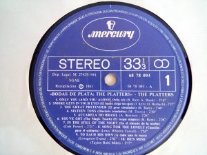 The Platters: Bodas De Plata, The Platters, Venta vinilos de soul, discos vinilos baratos chile, Tienda de vinilos online