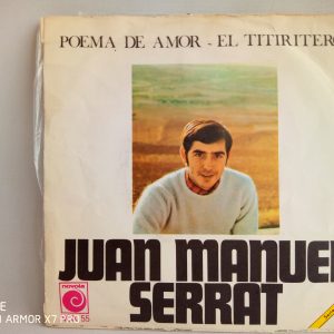 Tienda de vinilos online | Joan Manuel Serrat: El Titiritero / Poema De Amor, Joan Manuel Serrat, venta vinilos Serrat, vinilos usados baratos